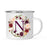 Andaz Press 11 oz Fall Autumn Burgundy Marsala Floral Wreath Monogram Campfire Coffee Mug-Set of 1-Andaz Press-N-