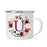Andaz Press 11 oz Fall Autumn Burgundy Marsala Floral Wreath Monogram Campfire Coffee Mug-Set of 1-Andaz Press-U-
