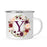 Andaz Press 11 oz Fall Autumn Burgundy Marsala Floral Wreath Monogram Campfire Coffee Mug-Set of 1-Andaz Press-Y-