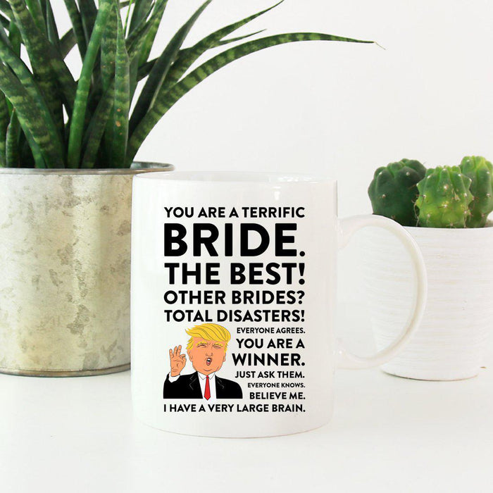 Andaz Press 11 oz Funny President Donald Trump Terrific Wedding Coffee Mug-Set of 1-Andaz Press-Bride-