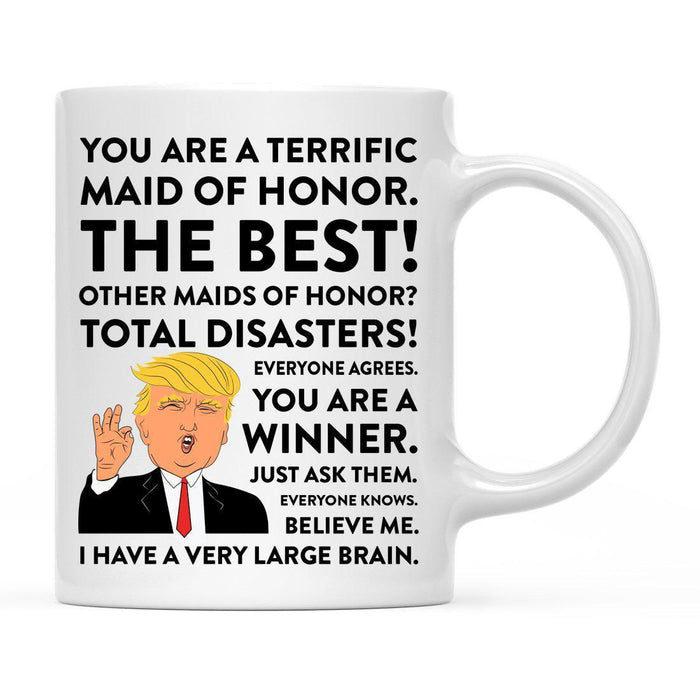 Andaz Press 11 oz Funny President Donald Trump Terrific Wedding Coffee Mug-Set of 1-Andaz Press-Bride-