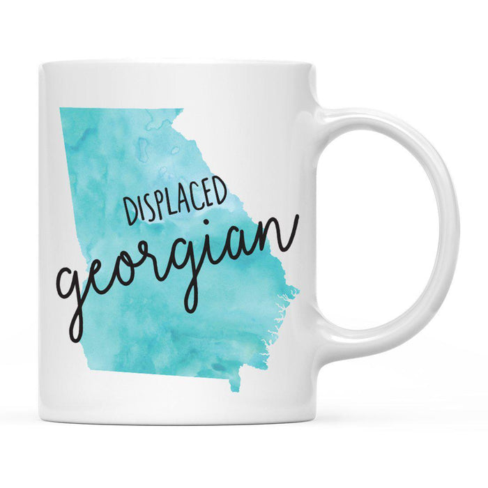 Andaz Press 11oz Aqua Displaced Watercolor US State Coffee Mugs-Set of 1-Andaz Press-Alabama-