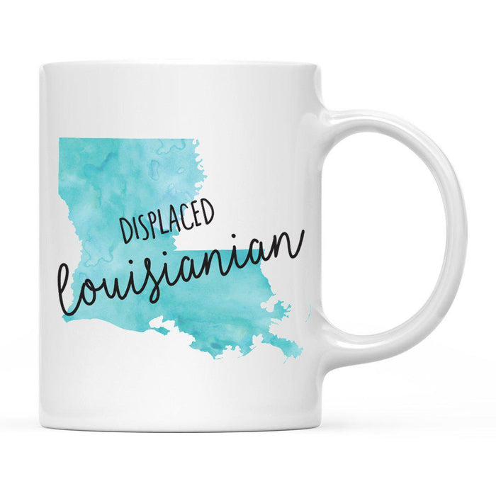 Andaz Press 11oz Aqua Displaced Watercolor US State Coffee Mugs-Set of 1-Andaz Press-Alabama-