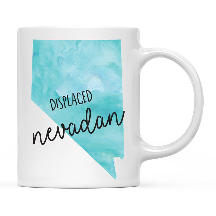 Andaz Press 11oz Aqua Displaced Watercolor US State Coffee Mugs-Set of 1-Andaz Press-Alabama-