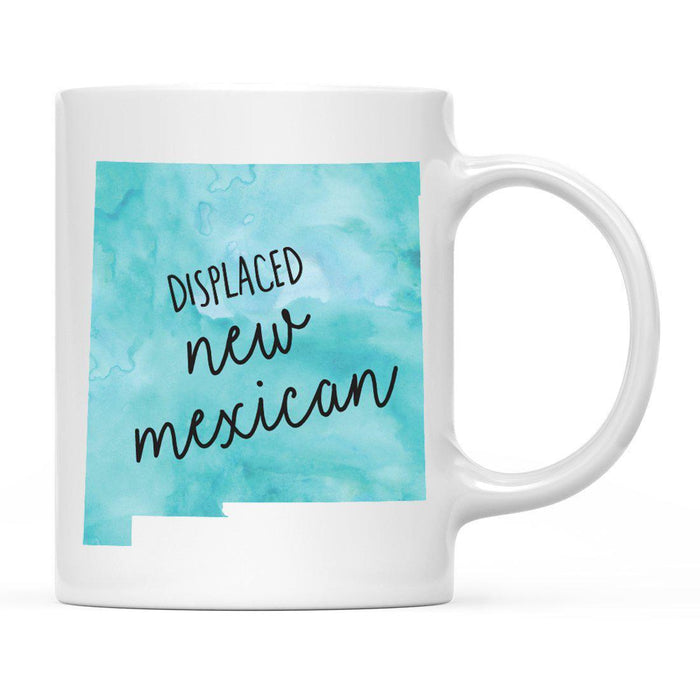 Andaz Press 11oz Aqua Displaced Watercolor US State Coffee Mugs-Set of 1-Andaz Press-Alabama-