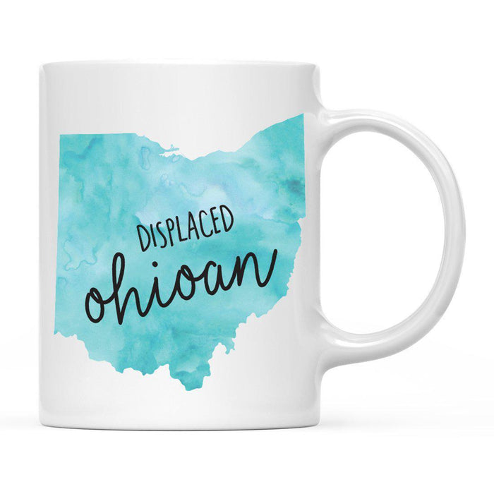 Andaz Press 11oz Aqua Displaced Watercolor US State Coffee Mugs-Set of 1-Andaz Press-Alabama-