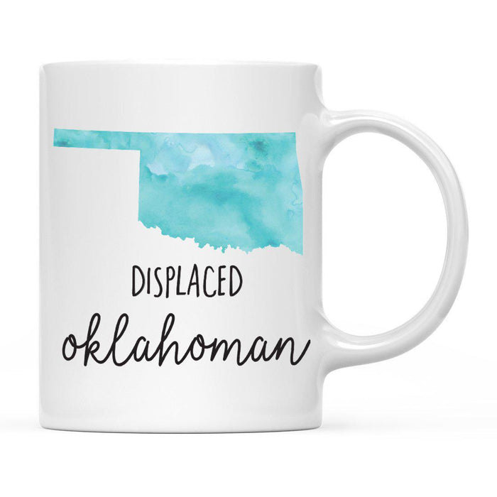 Andaz Press 11oz Aqua Displaced Watercolor US State Coffee Mugs-Set of 1-Andaz Press-Alabama-