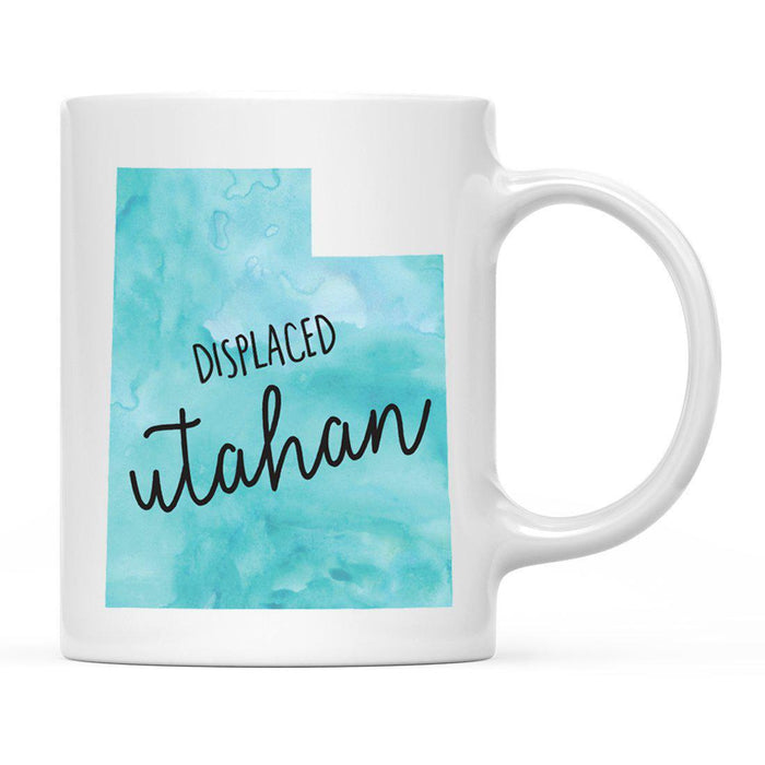 Andaz Press 11oz Aqua Displaced Watercolor US State Coffee Mugs-Set of 1-Andaz Press-Alabama-