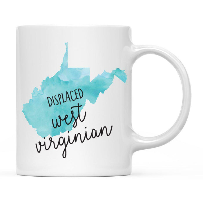 Andaz Press 11oz Aqua Displaced Watercolor US State Coffee Mugs-Set of 1-Andaz Press-Alabama-