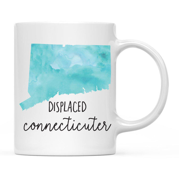 Andaz Press 11oz Aqua Displaced Watercolor US State Coffee Mugs-Set of 1-Andaz Press-Alabama-