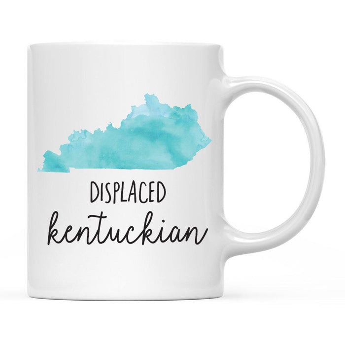 Andaz Press 11oz Aqua Displaced Watercolor US State Coffee Mugs-Set of 1-Andaz Press-Kentucky-