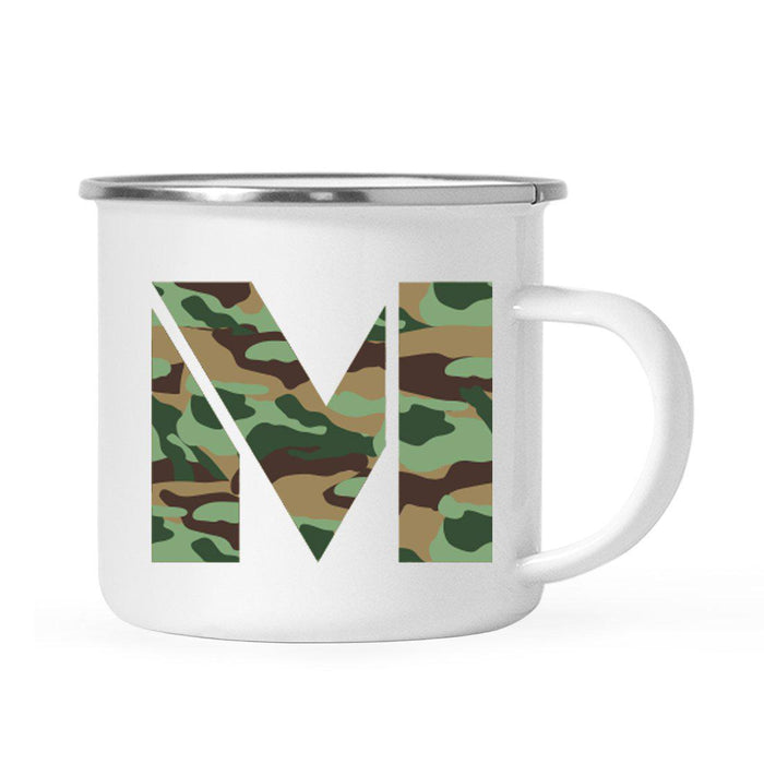 Andaz Press 11oz Army Military Camouflage Monogram Campfire Coffee Mug-Set of 1-Andaz Press-M-