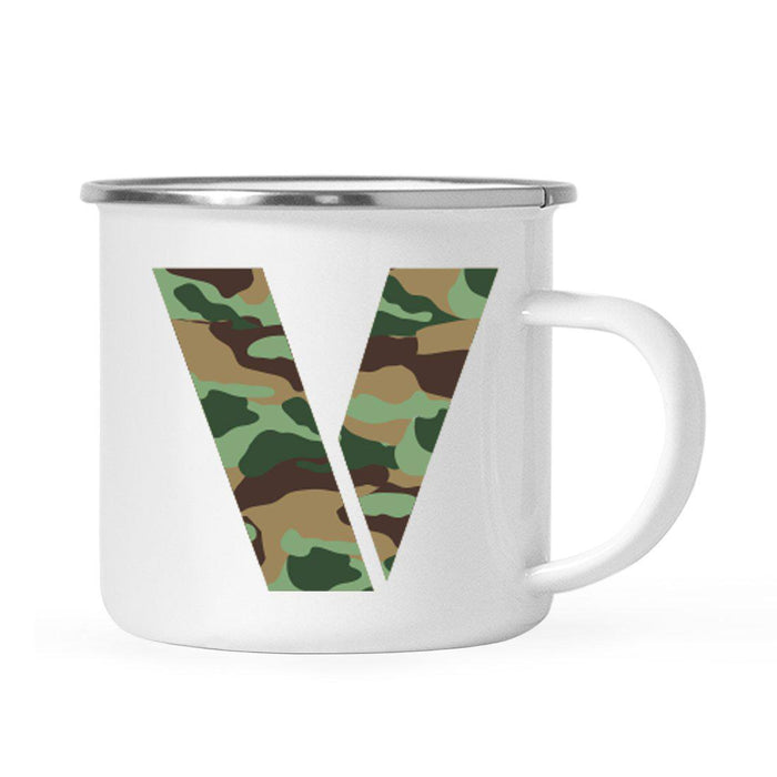 Andaz Press 11oz Army Military Camouflage Monogram Campfire Coffee Mug-Set of 1-Andaz Press-V-