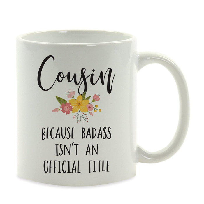 Andaz Press 11oz Badass Isn't An Official Title Floral Graphic Coffee Mug-Set of 1-Andaz Press-Girlfriend-