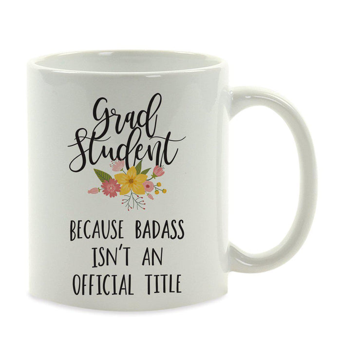 Andaz Press 11oz Badass Isn't An Official Title Floral Graphic Coffee Mug-Set of 1-Andaz Press-Girlfriend-