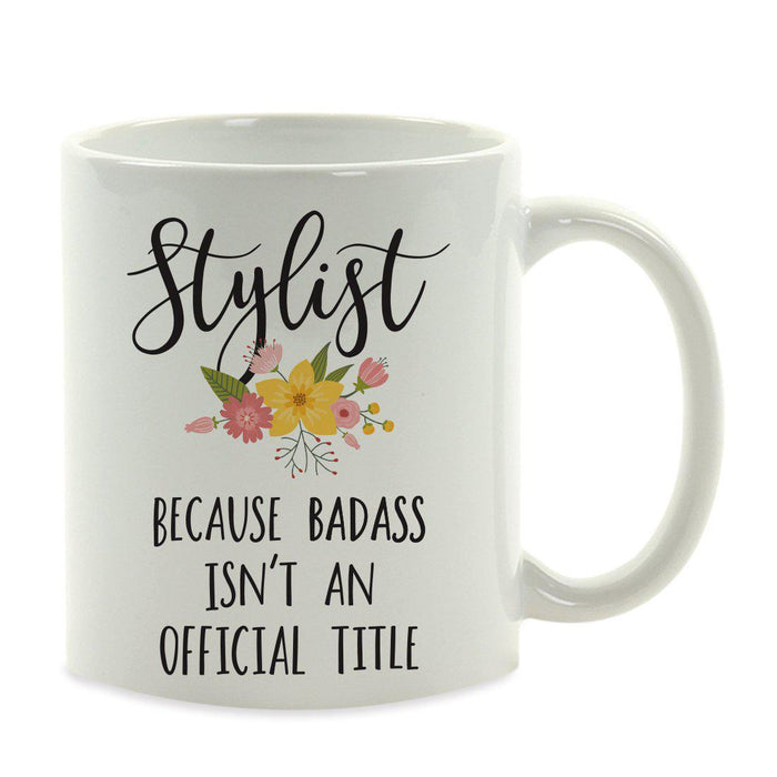 Andaz Press 11oz Badass Isn't An Official Title Floral Graphic Coffee Mug-Set of 1-Andaz Press-Girlfriend-