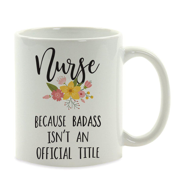 Andaz Press 11oz Badass Isn't An Official Title Floral Graphic Coffee Mug-Set of 1-Andaz Press-Girlfriend-