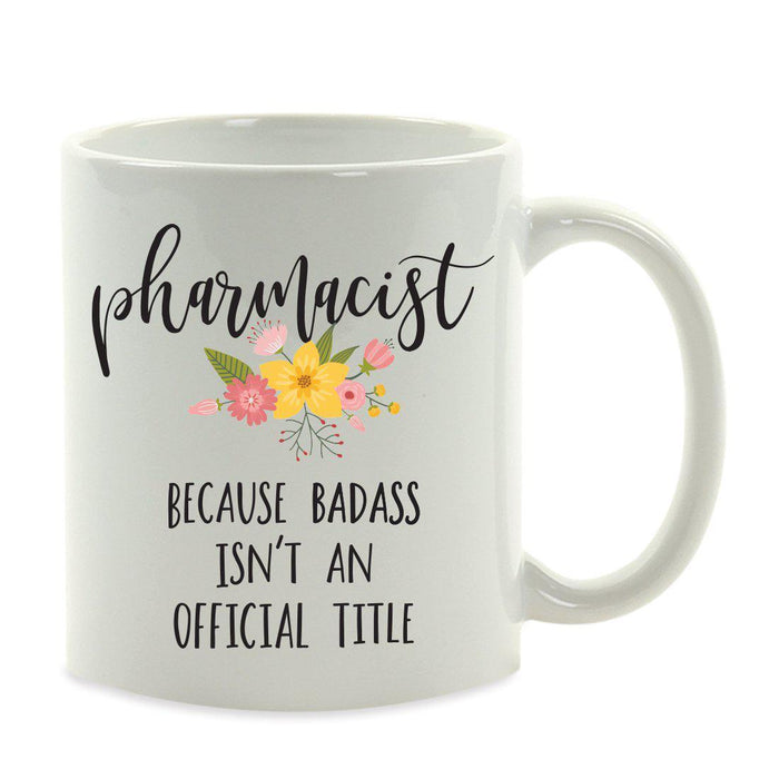 Andaz Press 11oz Badass Isn't An Official Title Floral Graphic Coffee Mug-Set of 1-Andaz Press-Girlfriend-