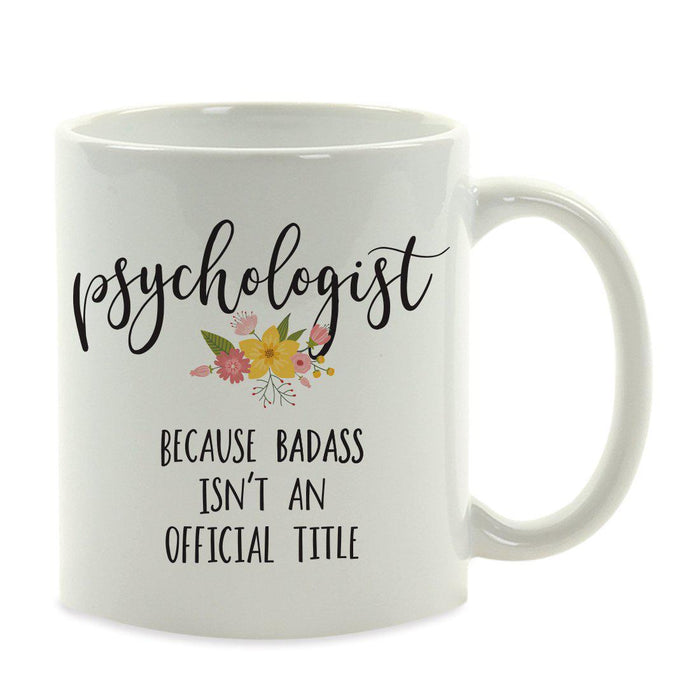 Andaz Press 11oz Badass Isn't An Official Title Floral Graphic Coffee Mug-Set of 1-Andaz Press-Girlfriend-