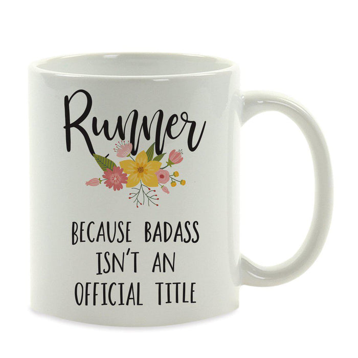 Andaz Press 11oz Badass Isn't An Official Title Floral Graphic Coffee Mug-Set of 1-Andaz Press-Girlfriend-