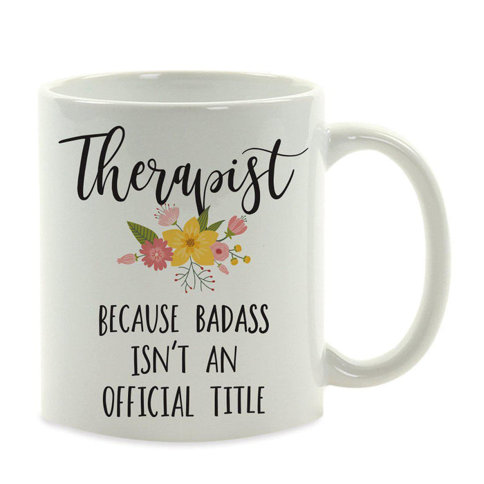 Andaz Press 11oz Badass Isn't An Official Title Floral Graphic Coffee Mug-Set of 1-Andaz Press-Girlfriend-