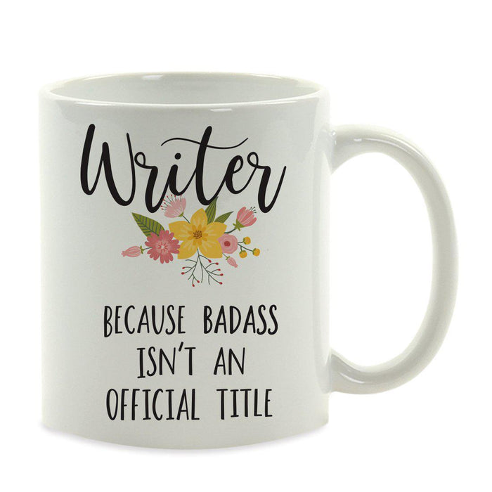 Andaz Press 11oz Badass Isn't An Official Title Floral Graphic Coffee Mug-Set of 1-Andaz Press-Girlfriend-