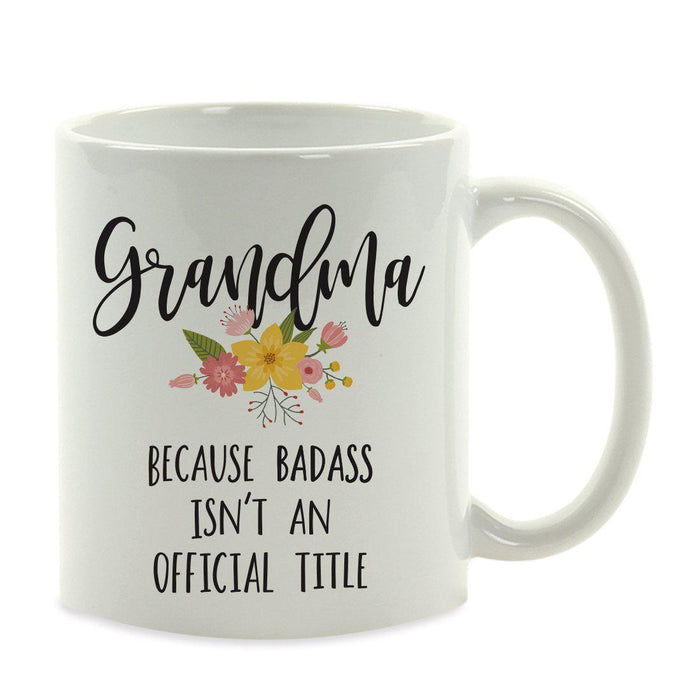 Andaz Press 11oz Badass Isn't An Official Title Floral Graphic Coffee Mug-Set of 1-Andaz Press-Girlfriend-