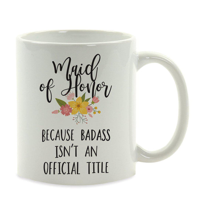 Andaz Press 11oz Badass Isn't An Official Title Floral Graphic Coffee Mug-Set of 1-Andaz Press-Girlfriend-