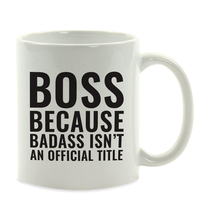 Andaz Press 11oz Badass Isn't an Official Title Modern Style Coffee Mug-Set of 1-Andaz Press-Barber-