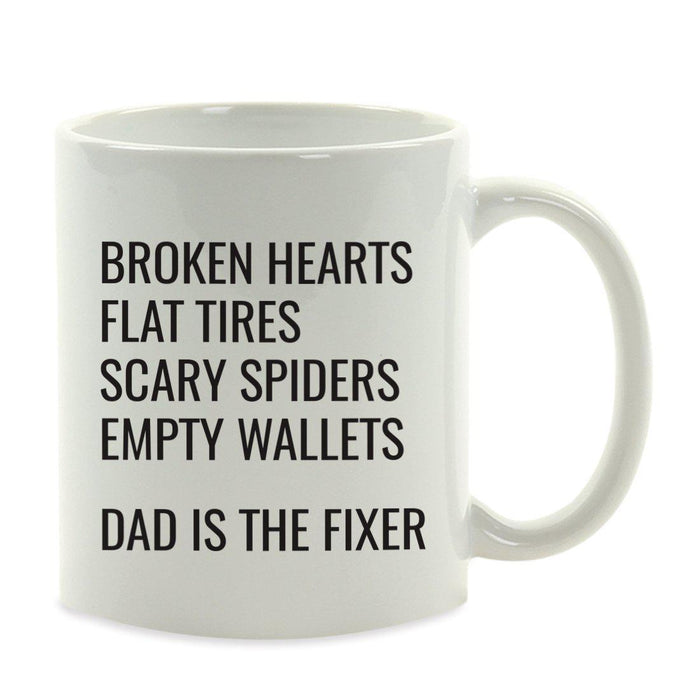 Andaz Press 11oz Best Father's Day Coffee Mug-Set of 1-Andaz Press-Broken Hearts-