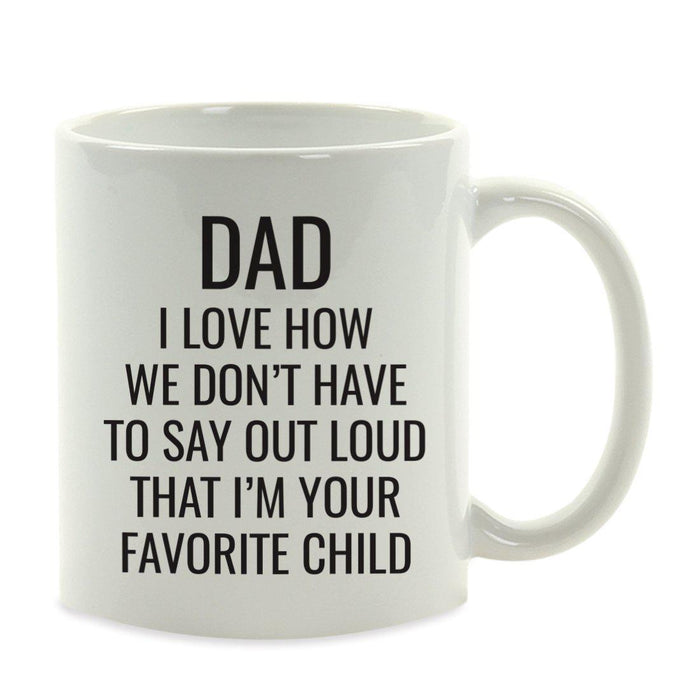 Andaz Press 11oz Best Father's Day Coffee Mug-Set of 1-Andaz Press-Child-