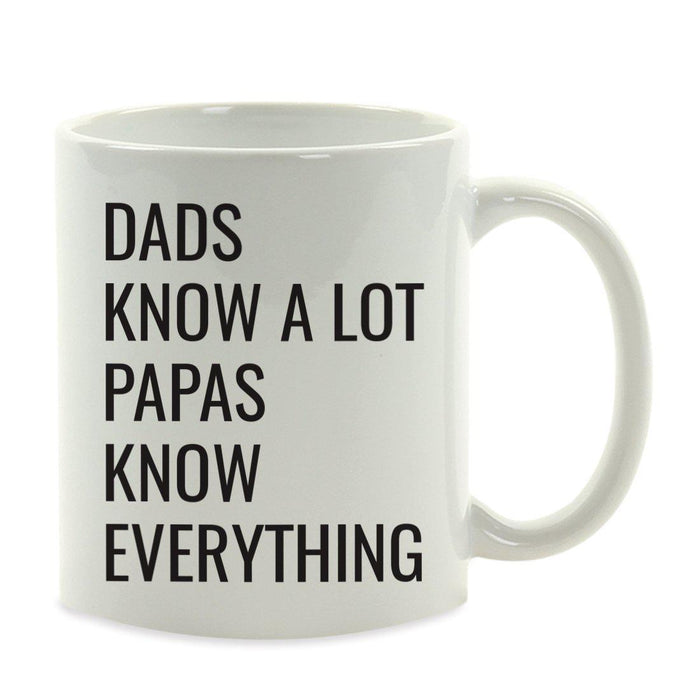 Andaz Press 11oz Best Father's Day Coffee Mug-Set of 1-Andaz Press-Papas Know Everything-