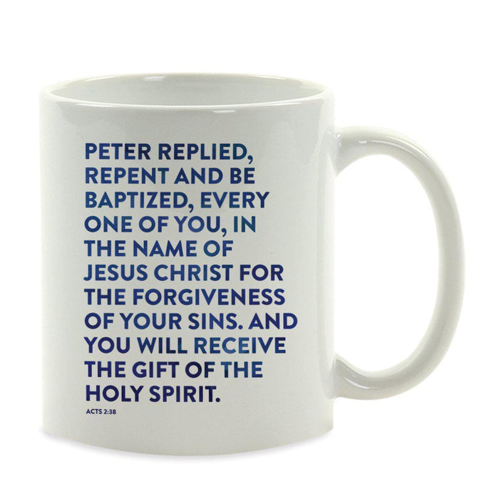 Andaz Press 11oz Bible Verses Coffee Mug-Set of 1-Andaz Press-Acts 2:38-