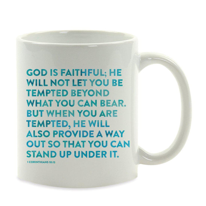 Andaz Press 11oz Bible Verses Coffee Mug-Set of 1-Andaz Press-Corinthians 10:13-