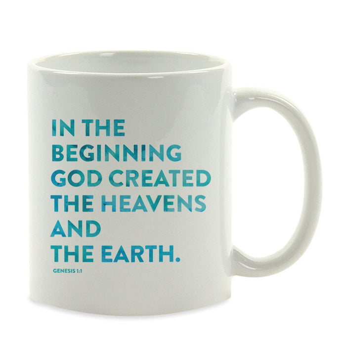 Andaz Press 11oz Bible Verses Coffee Mug-Set of 1-Andaz Press-Genesis 1:1-