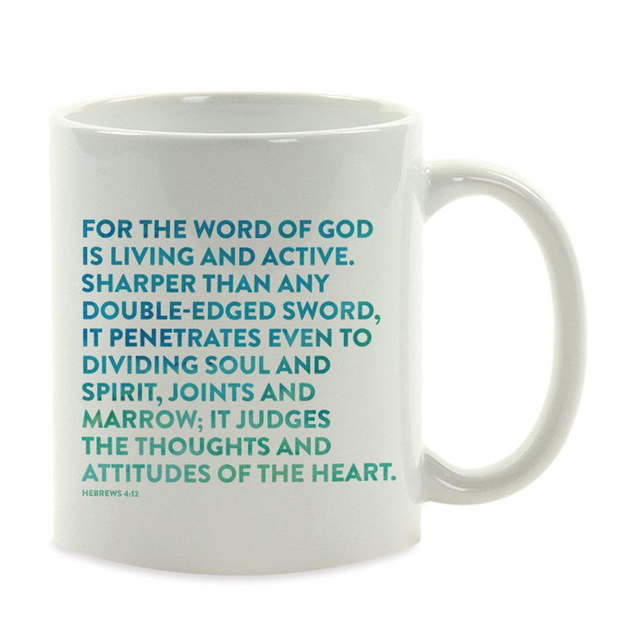 Andaz Press 11oz Bible Verses Coffee Mug-Set of 1-Andaz Press-Heb 4:12-