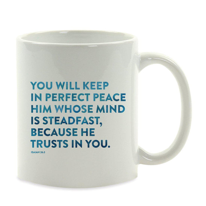 Andaz Press 11oz Bible Verses Coffee Mug-Set of 1-Andaz Press-Isaiah 26:3-
