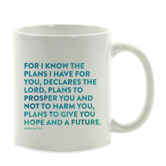 Andaz Press 11oz Bible Verses Coffee Mug-Set of 1-Andaz Press-Jeremiah 29:11-