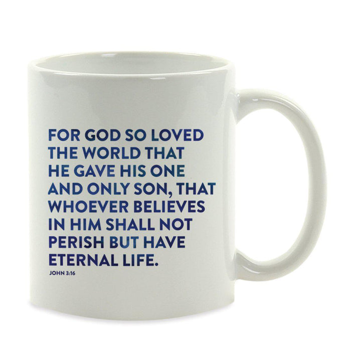 Andaz Press 11oz Bible Verses Coffee Mug-Set of 1-Andaz Press-John 3:16-
