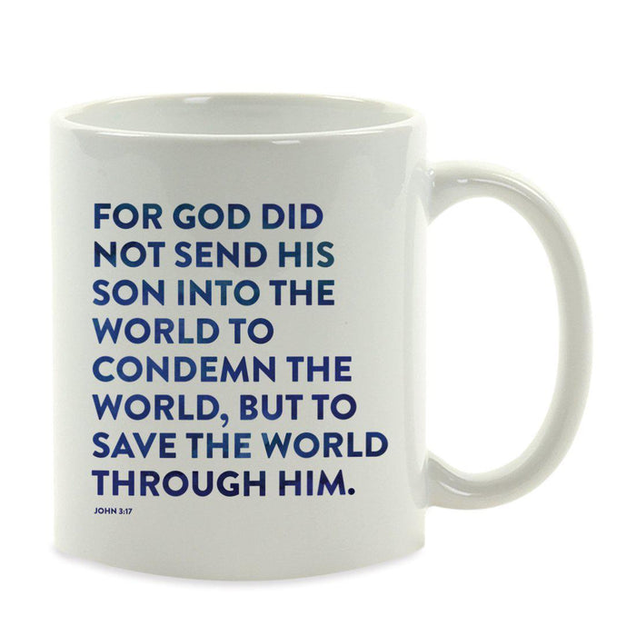 Andaz Press 11oz Bible Verses Coffee Mug-Set of 1-Andaz Press-John 3:17-