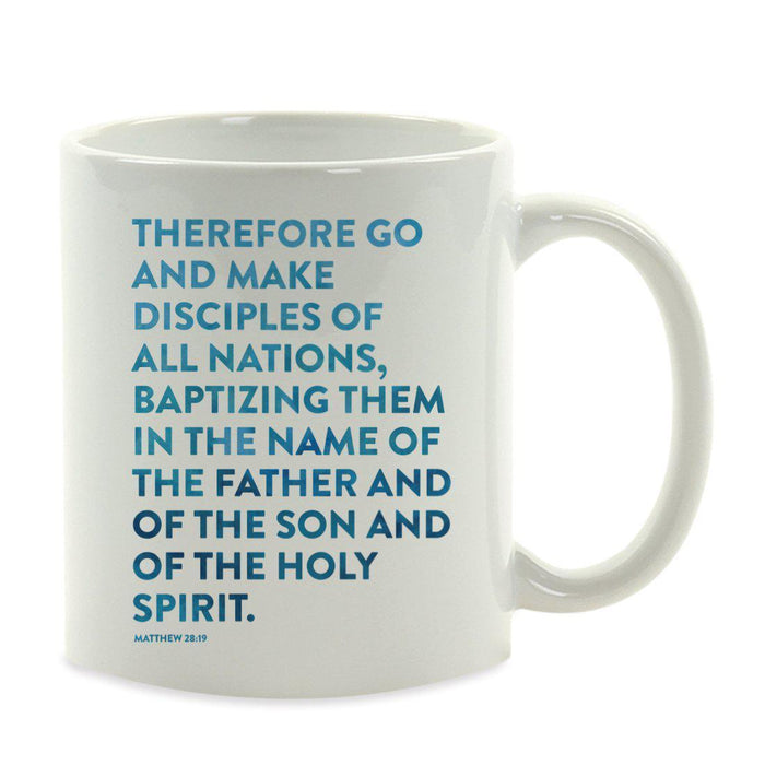 Andaz Press 11oz Bible Verses Coffee Mug-Set of 1-Andaz Press-Matthew 28:19-