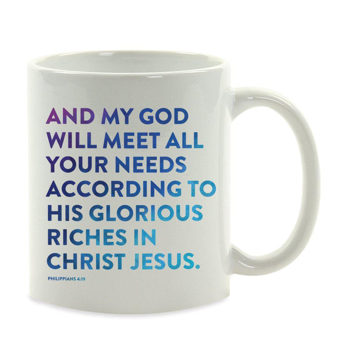 Andaz Press 11oz Bible Verses Coffee Mug-Set of 1-Andaz Press-Philippians 4:19-