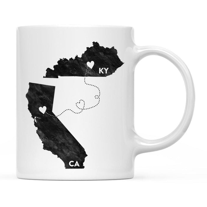 Andaz Press 11oz Black And White Modern California Long Distance Coffee Mug-Set of 1-Andaz Press-Alabama-