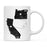 Andaz Press 11oz Black And White Modern California Long Distance Coffee Mug-Set of 1-Andaz Press-Alabama-