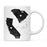 Andaz Press 11oz Black And White Modern California Long Distance Coffee Mug-Set of 1-Andaz Press-Alabama-