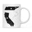 Andaz Press 11oz Black And White Modern California Long Distance Coffee Mug-Set of 1-Andaz Press-Alabama-
