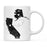 Andaz Press 11oz Black And White Modern California Long Distance Coffee Mug-Set of 1-Andaz Press-Alabama-