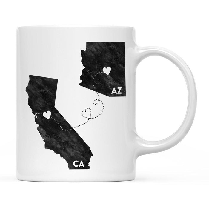 Andaz Press 11oz Black And White Modern California Long Distance Coffee Mug-Set of 1-Andaz Press-Arizona-
