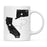 Andaz Press 11oz Black And White Modern California Long Distance Coffee Mug-Set of 1-Andaz Press-Connecticut-
