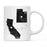 Andaz Press 11oz Black And White Modern California Long Distance Coffee Mug-Set of 1-Andaz Press-Utah-